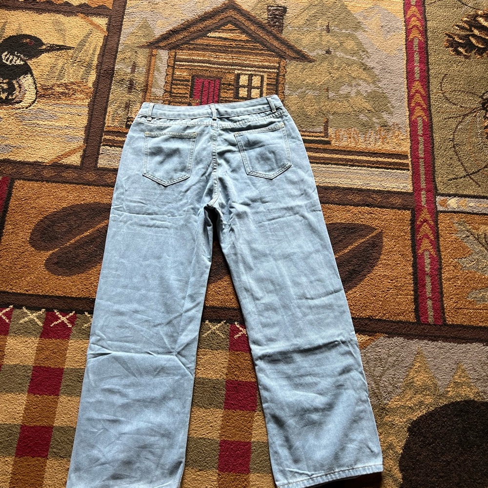 Amazon Women's Light Blue Straight Leg Jeans